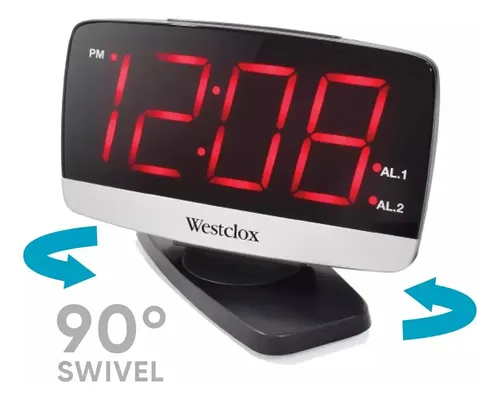 Reloj Despertador Electrico Westclox - A Pedido_exkarg Negro 3