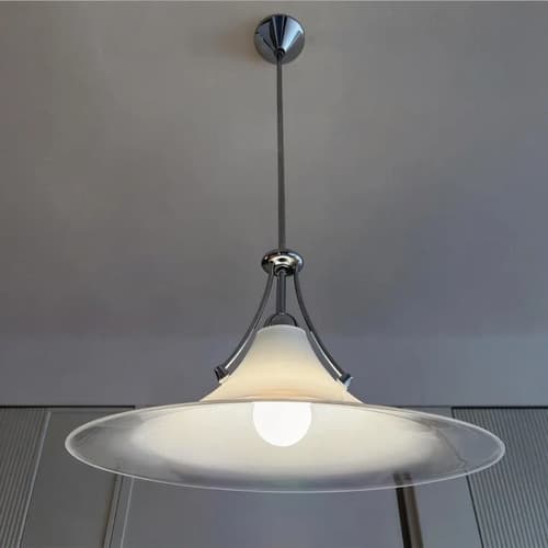 Lámpara De Techo  Bauhaus De 16 Pulgadas - A Pedido Plateado 2