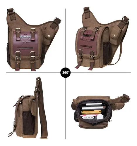 Cartera Morral Kaukko Canvas - A Pedido_exkarg Marrón 4