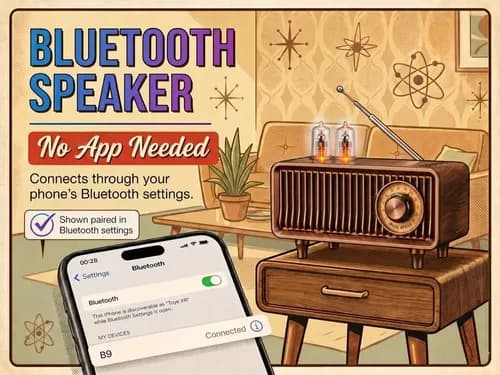 Radio Vintage Bluetooth Fm Radio Speaker - A Pedido Marrón 4