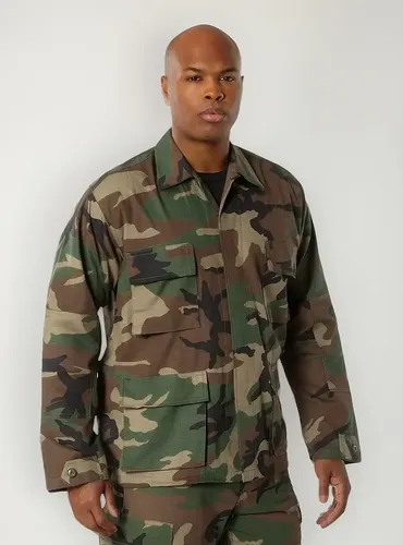 Camisa Rip-stop Military B.d.u. - A Pedido_exkarg Marrón M