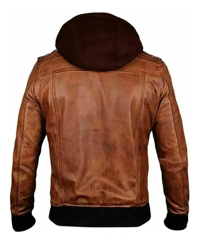 Campera Brown Hooded Biker - A Pedido_exkarg Marrón 38 3
