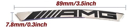 Set  Stickers Llantas 3d Amg Emblem Badge X 4 - A Pedido 2