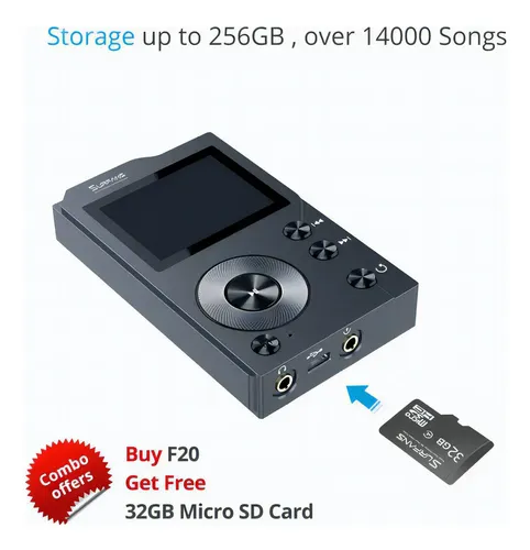 Reproductor De Mp3 Surfans F20 Tarjeta De Memoria 32 Gb - Grey 7