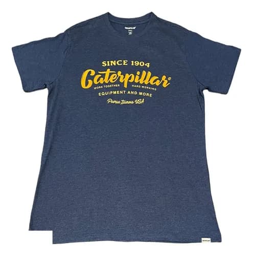 Remera Caterpillar Tractor Navy - A Pedido_exkarg Azul M