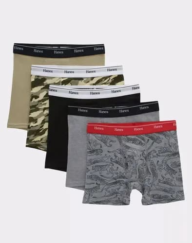 Hanes Originals Boxer Briefs 5 Pack Boys - A Pedido_exkarg Azul 90 2