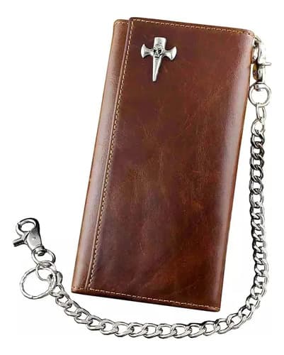 Billetera Vintage Leather Brown Trifold - A Pedido_exkarg Marrón 2