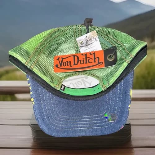 Gorra  New Von Dutch Denim - A Pedido_exkarg Azul Xxx 2