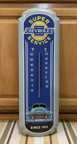 Cartel Chevrolet Super Thermometer - A Pedido_exkarg X 2