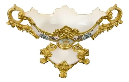 Jarron Decorativo Ceramic Celine Crowned - A Pedido_exkarg X 2