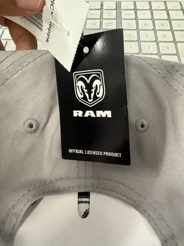 Gorra Dodge Ram Logo Embrodery - A Pedido Gris M 4