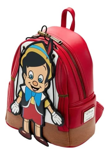 Mochila Disney Loungefly Pinocho - A Pedido_exkarg Rojo 3