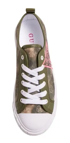 Zapatillas De Mujer Guess Kerrie 3 - A Pedido_exkarg Verde 34,5 Ar 2