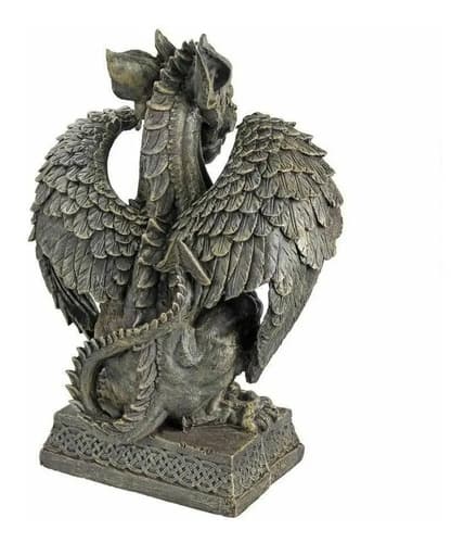 Adorno Decorativo Katlot Boden Gargoyle - A Pedido_exkarg Gris/envejecido 5
