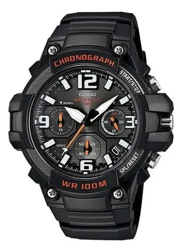 Reloj Casio Caballero Color Negro Mcw-100h-1av Sumergible