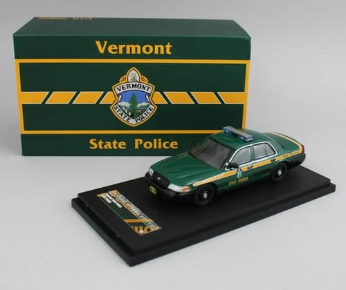 Auto 1/64 Policía Estatal De Vermont - A Pedido_exkarg Verde 2