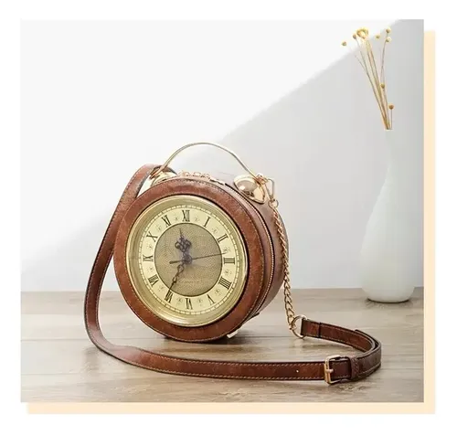 Cartera Vintage Real Alarm Clock - A Pedido_exkarg Negro 5