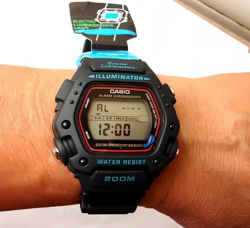 Reloj Casio Dw290 Alarma Luz Temporizador Cronometro Negro Gris 11