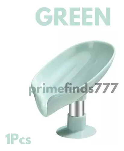 Jabonera Con Forma De Hoja - A Pedido_exkarg Verde 4
