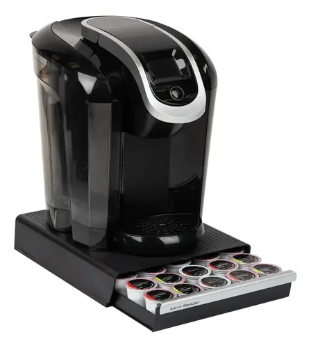 Portavasos Cápsula De Café - A Pedido_exkarg Negro Y Plateado 2