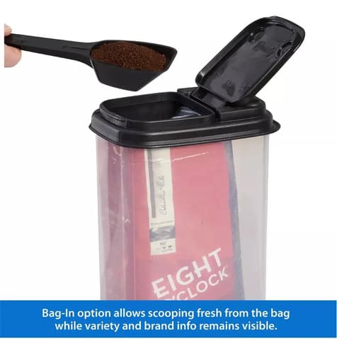 Contenedor De Cafe Made In Usa - A Pedido_exkarg Negro 3