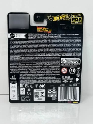 Auto Hot Wheels  Back To The Future Time Machine - A Pedido Negro 3