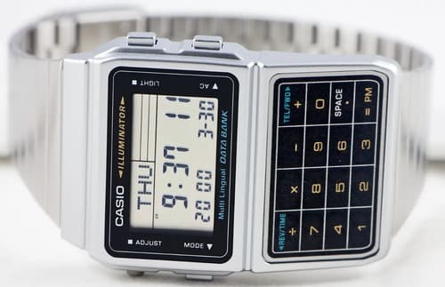 Reloj Casio Dbc611-1 Databank - A Pedido_exkarg Plateado Negro 3