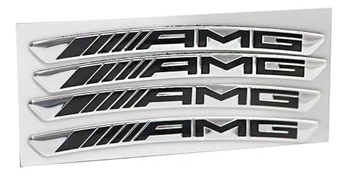 Set  Stickers Llantas 3d Amg Emblem Badge X 4 - A Pedido 4