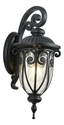 Farol Antique Black Outdoor Wall Light Fixture - A Pedido Negro