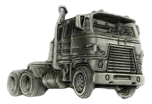 Hebilla Cinturon Westbuck Big Truck Camion - A Pedido_exkarg Plateado 100
