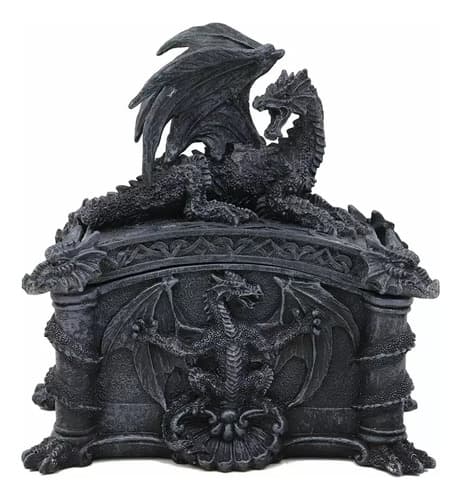 Caja Joyera Medieval - A Pedido_exkarg Negro 6