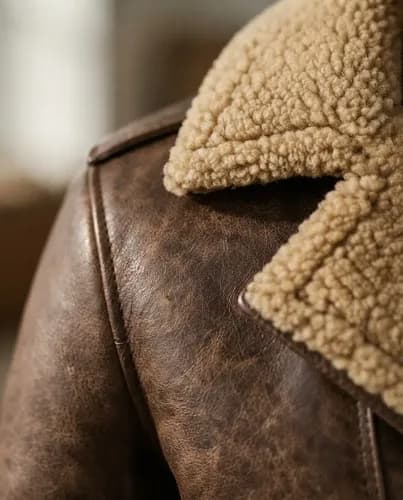 Abrigo Cuero Vintage Hecho A Mano Hombre - A Pedido Marrón 38 7