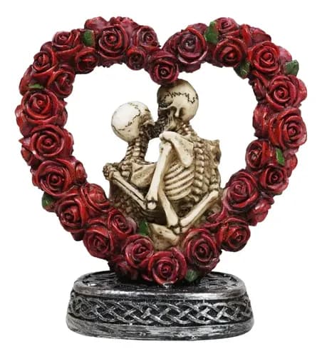 Escultura Pareja De Esqueletos - A Pedido_exkarg Rosa 4