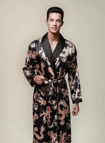 Bata Hombre Bathrobe - A Pedido_exkarg Rojo X S