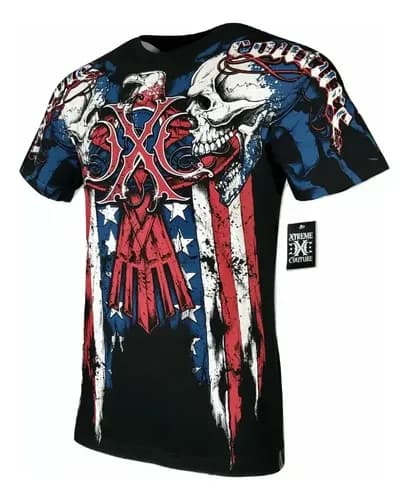 Remera Affliction Men's Patriot Black - A Pedido_exkarg Negro M 3