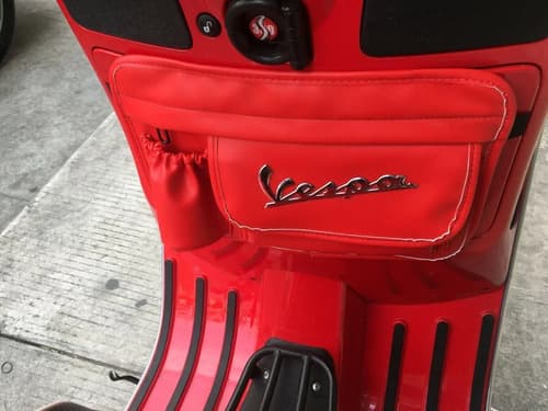 Alforja Portaobjetos Para Moto Vespa - A Pedido_exkarg Rojo 4