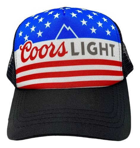 Gorra Coors Light Beer Usa Flag - A Pedido_exkarg Azul M 4