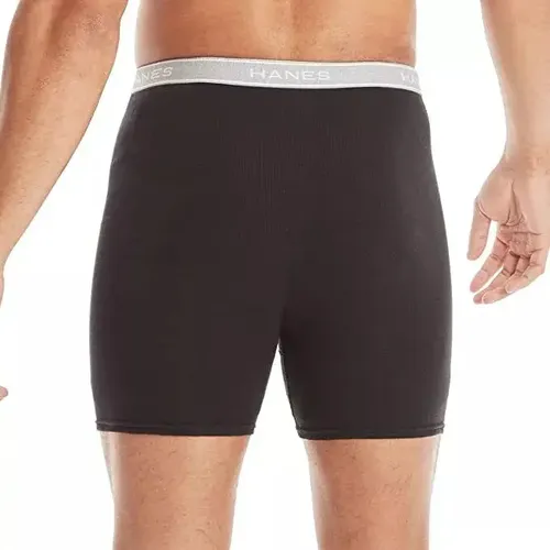 Pack Mens 4 Hanes Black Boxer - A Pedido_exkarg Negro 38 2
