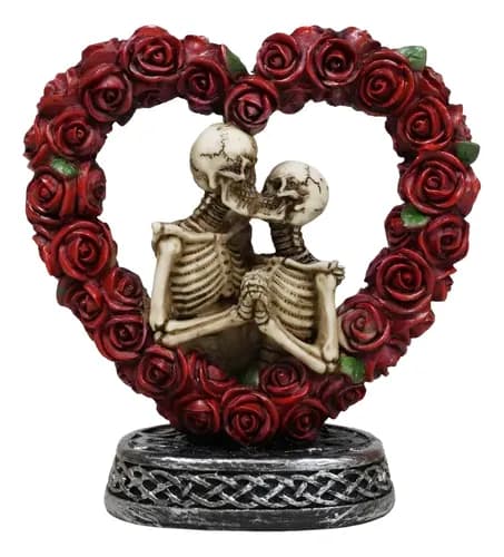 Escultura Pareja De Esqueletos - A Pedido_exkarg Rosa