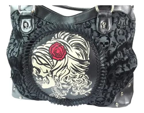 Cartera Goth Steampunk Black - A Pedido_exkarg Negro Dorado 3