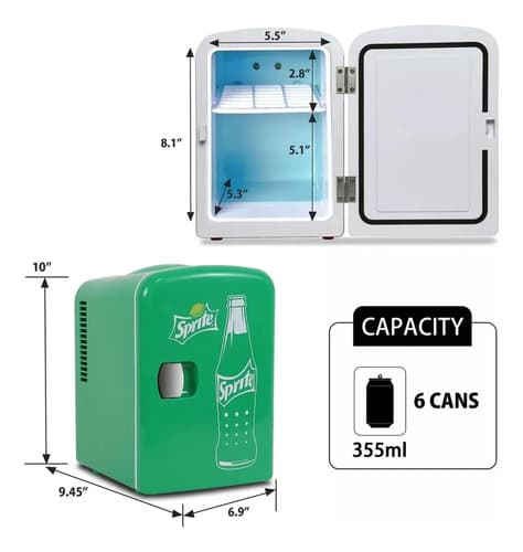 Mini Heladera Para Latas - A Pedido_exkarg Verde 5