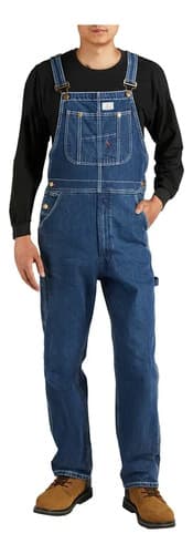 Pantalon Vaquero Enterito Hisea - A Pedido Azul S 3