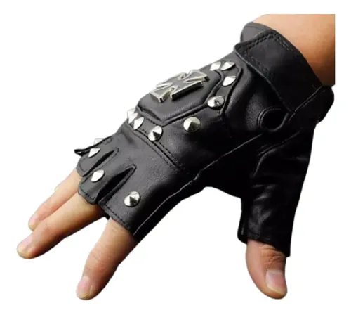 Guantes Men Punk Rocker - A Pedido_exkarg Negro