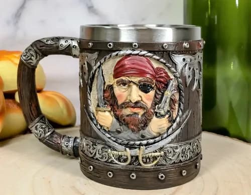 Taza  Pirates Caribbean Seas - A Pedido_exkarg Marrón 4