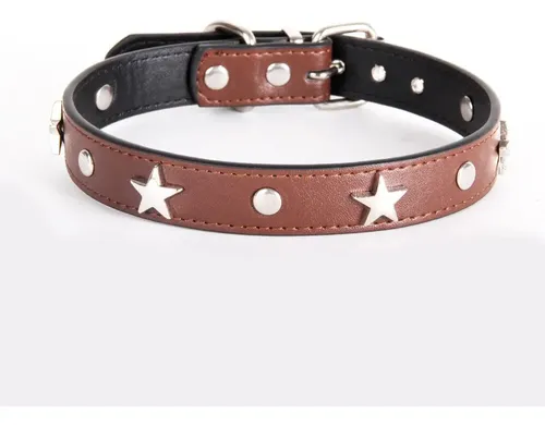 Correa Cuero Pu Para Cachorro - A Pedido_exkarg Rosa 2