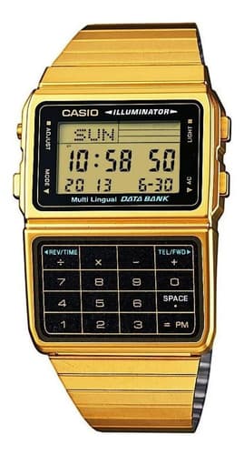 Reloj Casio Gold Databank - A Pedido_exkarg Dorado