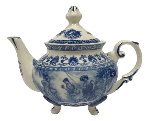 Juego De Té De Porcelana Liberty Blue - A Pedido Azul 3