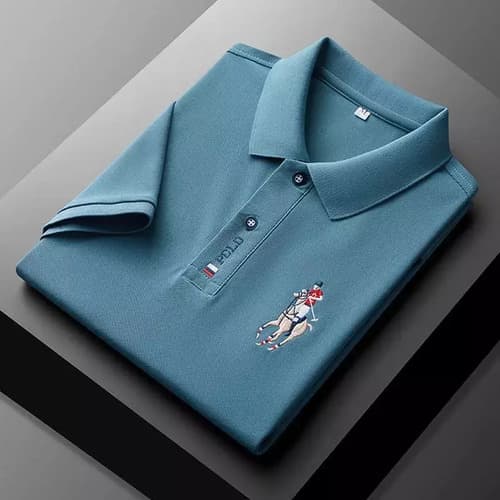 Chomba Embroidered Polo - A Pedido_exkarg Azul S 5