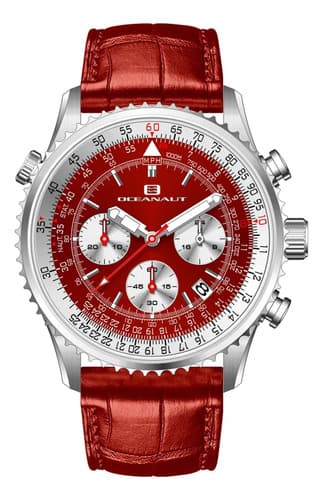 Reloj  Pulsera Oceanaut Men's Flight Red - A Pedido_exkarg Rojo
