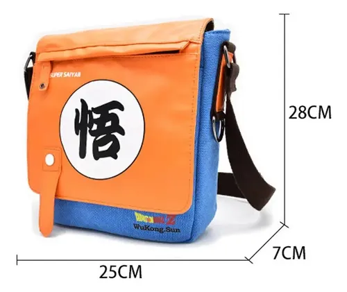 Morral Anime Dragonball Z Canvas - A Pedido_exkarg Naranja 2